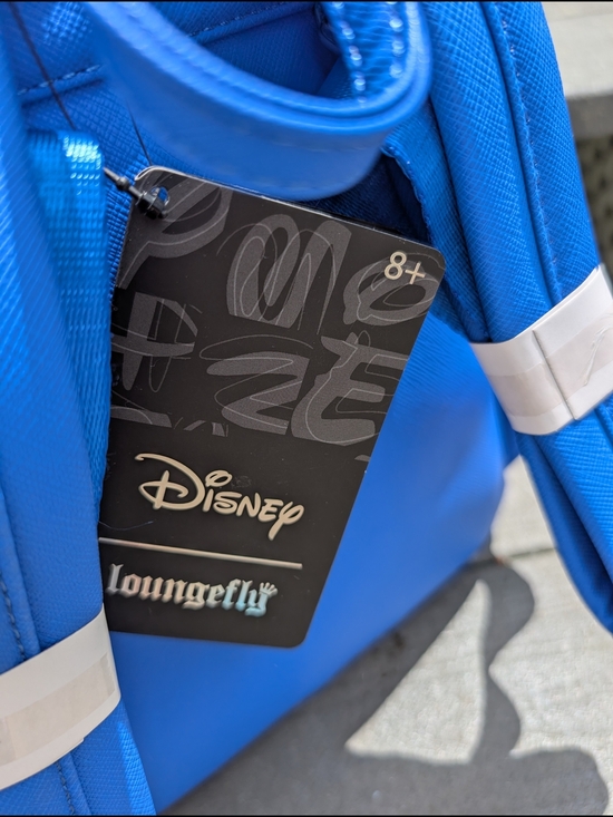 Disney Loungefly Royal Blue Sequin Union Jack Mini Backpack (NWT)